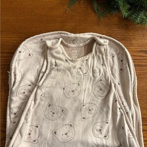 Woolino 4 Season Ultimate Baby Sleep Sack with Bear Print